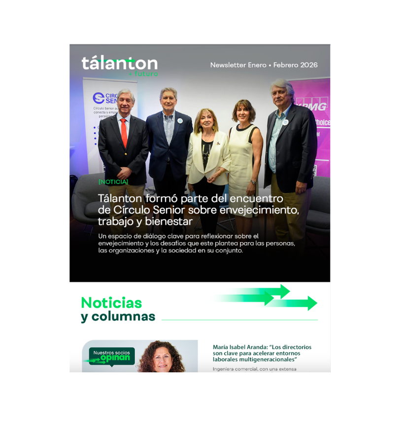 Newsletter enero - febrero: Tálanton formó parte del encuentro de Círculo Senior sobre envejecimiento, trabajo y bienestar