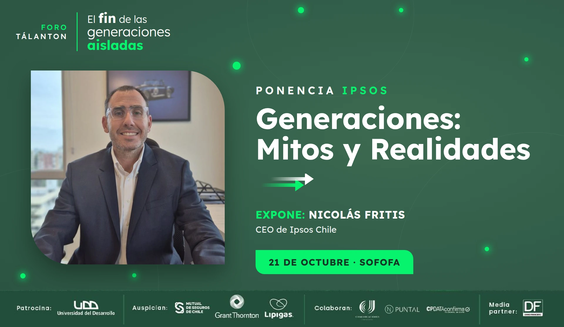 Nicolás Fritis, CEO de Ipsos Chile, en el Foro Tálanton
